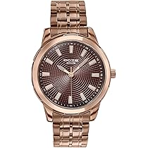 Buy Sonata Poze 6 Strokes and Stroll Quartz Brown Round Dial Men's